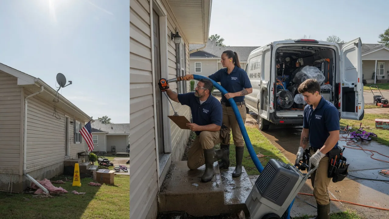 Ceiling Water Damage Restoration in Sullivan, IL near me